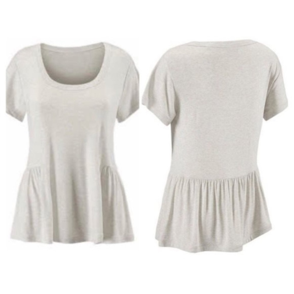 Cabi Hangout tee in Heathered Oatmeal, style #5326